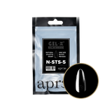 TIPS REFILL BAGS | APRES GEL-X | NATURAL STILETTO SHORT (50pcs)