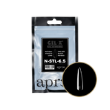 TIPS REFILL BAGS | APRES GEL-X | NATURAL STILETTO LONG (50pcs)