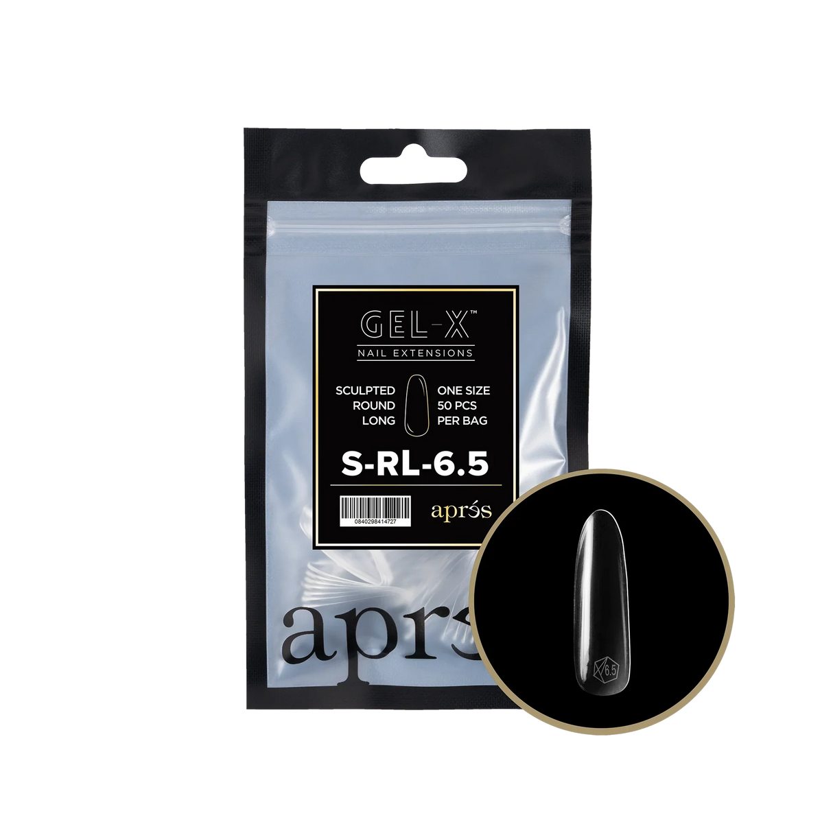 TIPS REFILL BAGS | APRES GEL-X | SCULPTED ROUND LONG (50pcs)