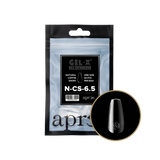 TIPS REFILL BAGS | APRES GEL-X | NATURAL COFFIN SHORT (50pcs)