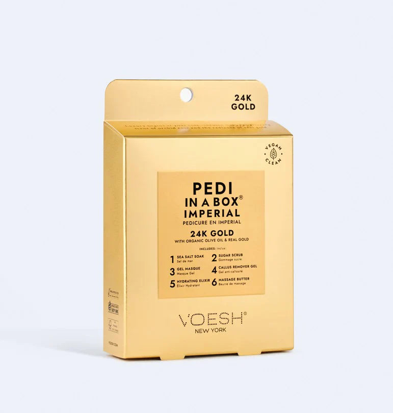 VOESH | PEDI IN A BOX | IMPERIAL 6 STEP - 24K GOLD