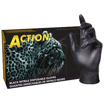 ACTION GLOVES BLACK - CASE