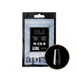 TIPS REFILL BAGS | APRES GEL-X | NATURAL COFFIN SHORT (50pcs)