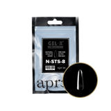 TIPS REFILL BAGS | APRES GEL-X | NATURAL STILETTO SHORT (50pcs)