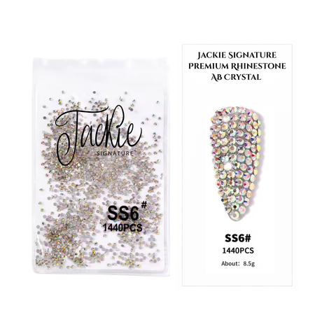 JACKIE SIGNATURE | PREMIUM RHINESTONE | CRYSTAL AB | 1,440 PCS | SS4 - SS12