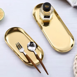 STAINLESS STEEL DECORATIVE TRAY