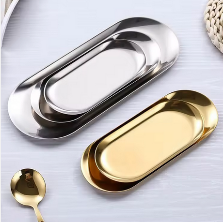 STAINLESS STEEL DECORATIVE TRAY