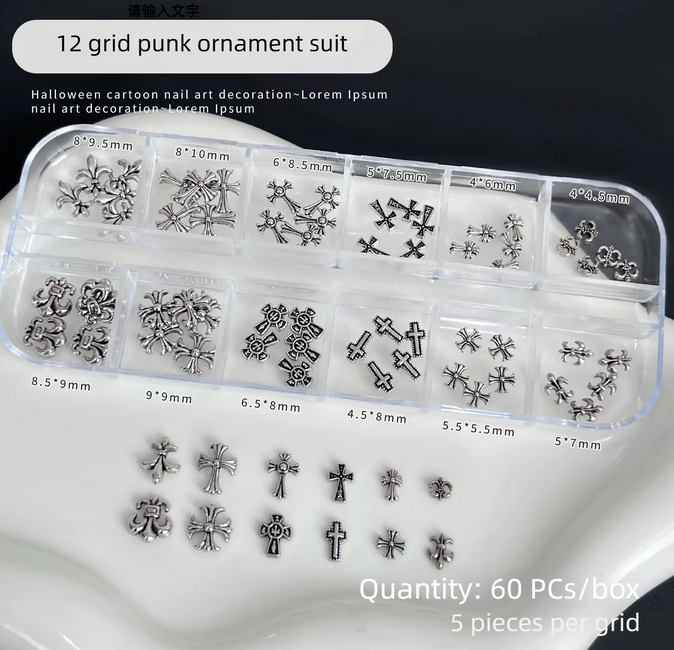 NAIL CHARM | ANTIQUE CROSS - 12 STYLES