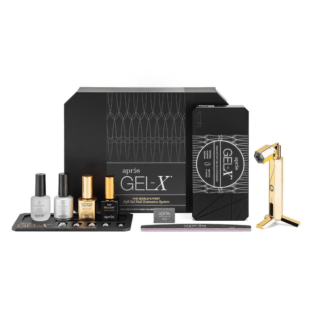APRES | GEL-X® NAIL EXTENSION KIT ( NATURAL ALMOND MEDIUM)