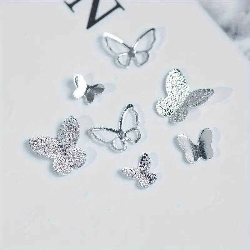 BUTTERFLY CHARM  | MIX SHAPE METAL | SILVER