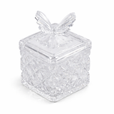 DAPPEN DISH | BUTTERFLY LID GLASS JAR