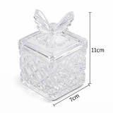 DAPPEN DISH | BUTTERFLY LID GLASS JAR