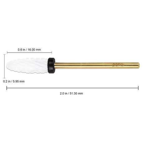 PANA | CERAMIC WHITE | CONE SHAPED NAIL BIT