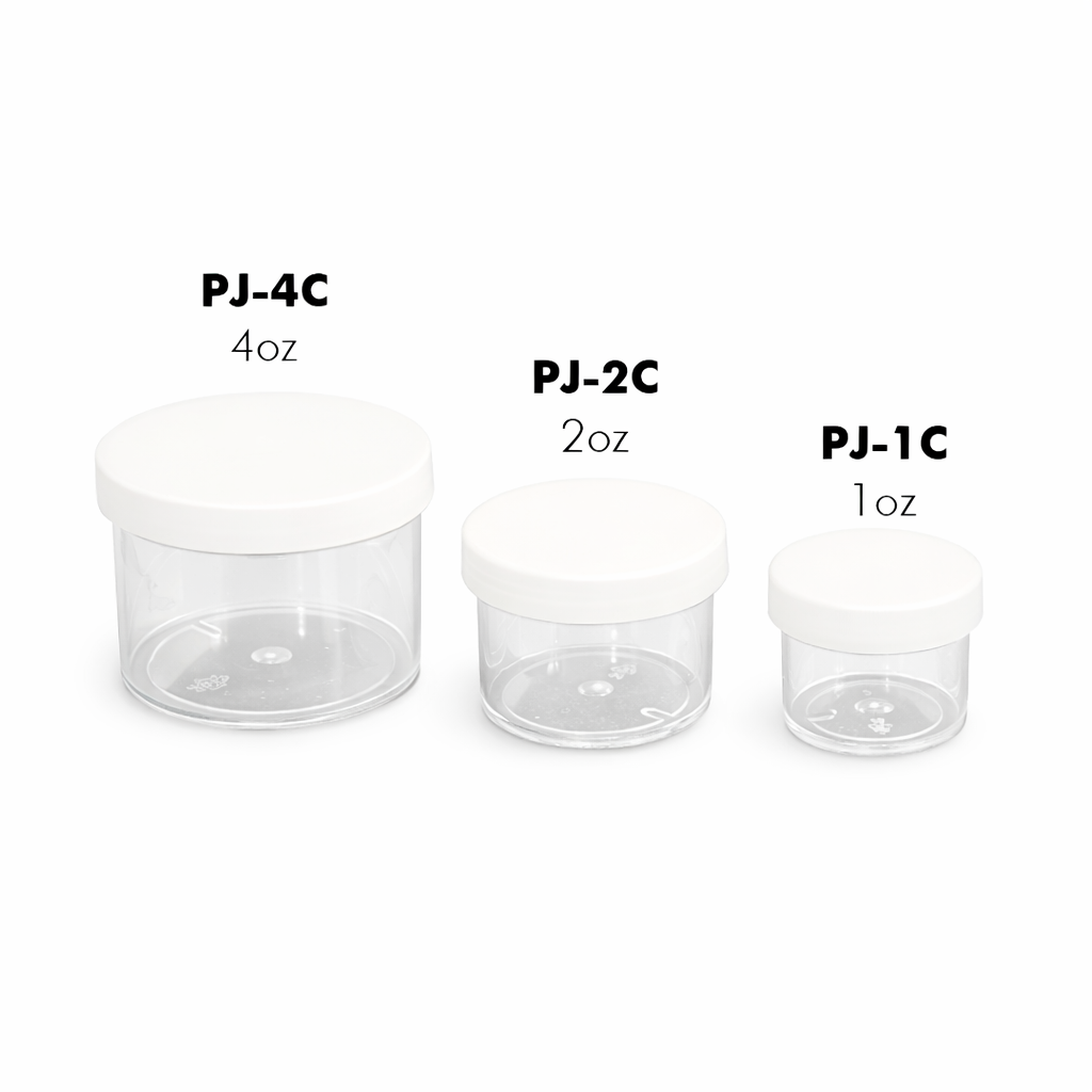 APOLLO | EMPTY JAR | WHITE LID | 4 OZ