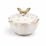 DAPPEN DISH | CERAMIC BUTTERFLY - WHITE
