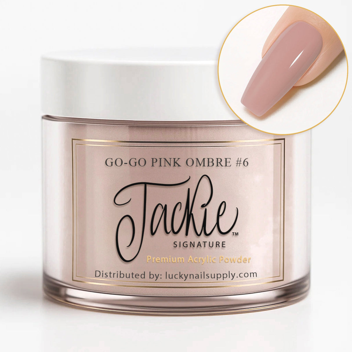 JACKIE SIGNATURE | OMBRE POWDER COLLECTION #6 GO-GO-PINK OMBRE