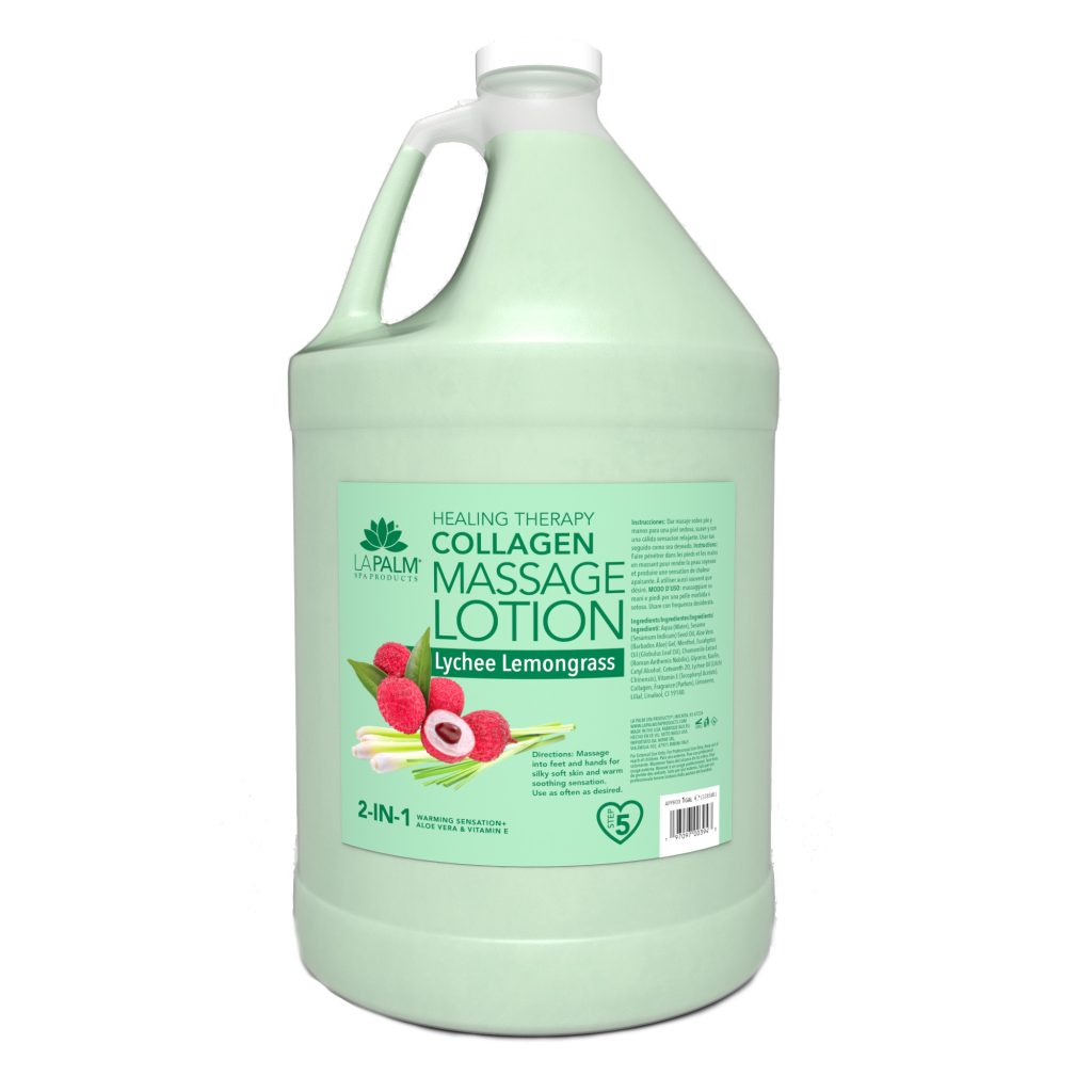 LAPALM | MASSAGE LOTION | LYCHEE LEMONGRASS (1GAL)