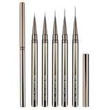 NAIL ART BRUSH SET |  WITH LEATHER HOLDER