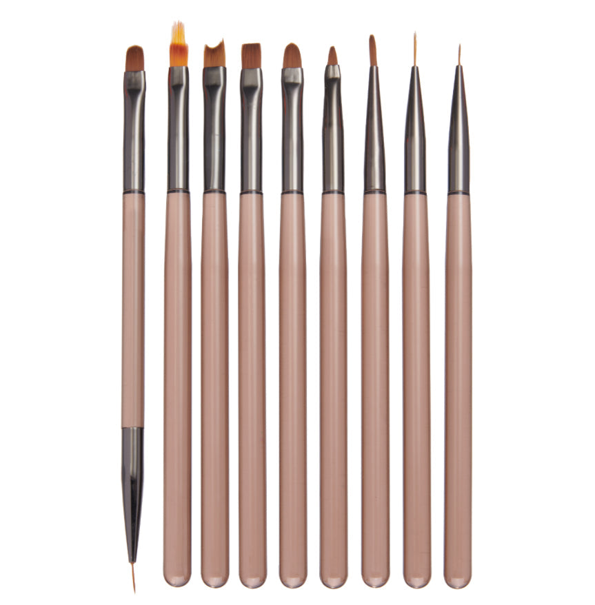 BM(DL-C579) | 09 PCS - NAIL ART BRUSH SET