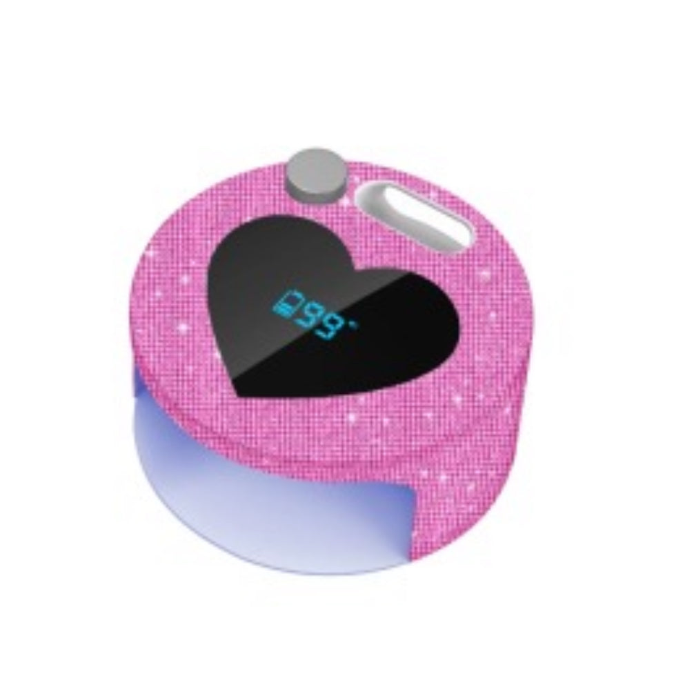 CORDLESS UV. LED  LAMP DIAMOND PINK ( HEART )