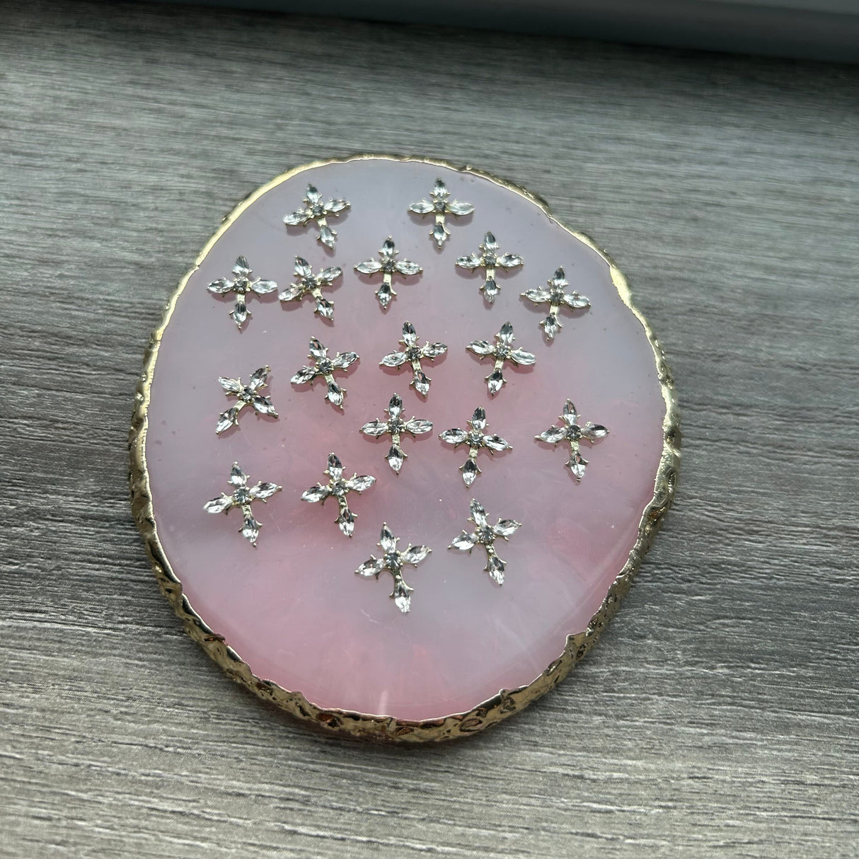 HEART CROSS CHARM  - BAG OF 20