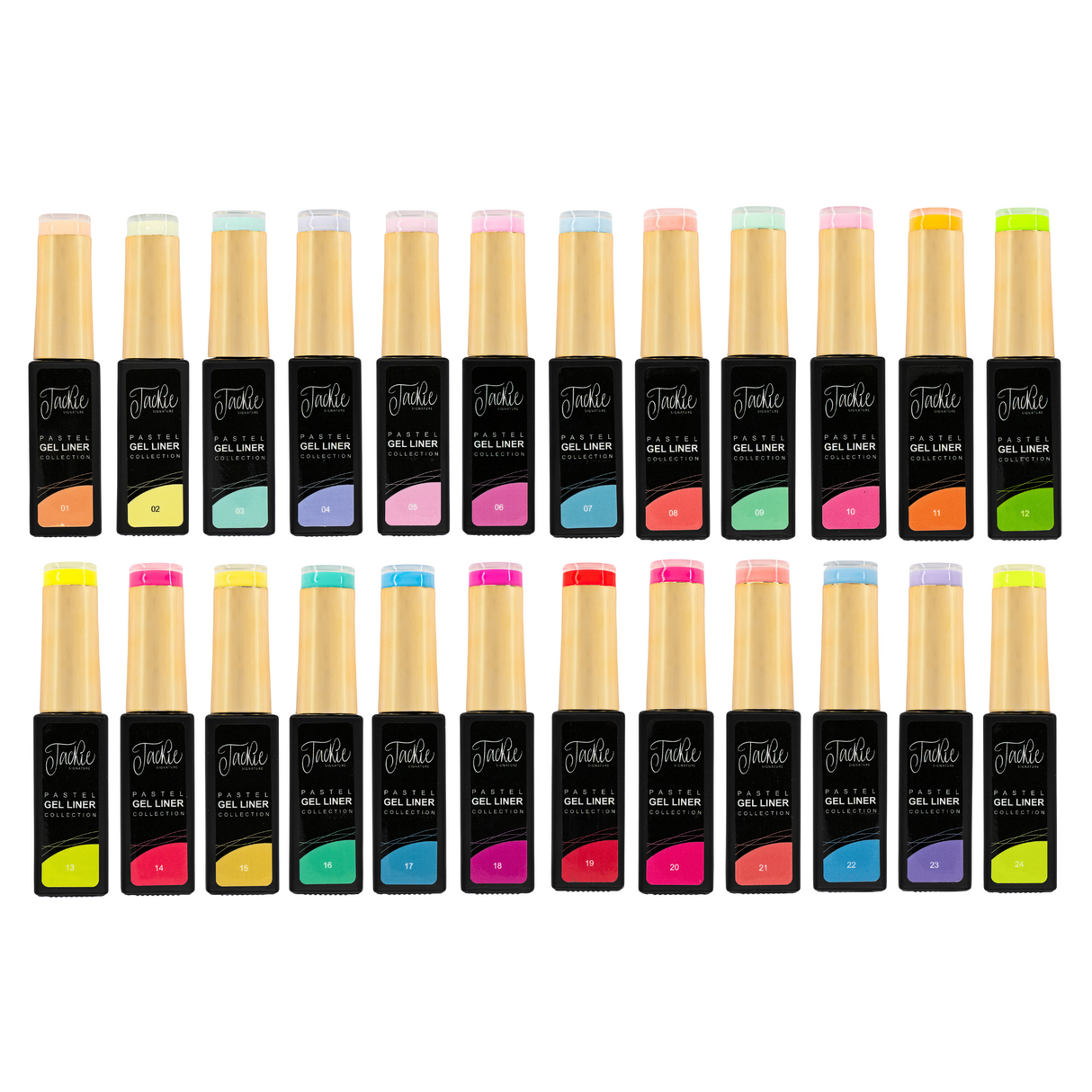 JACKIE SIGNATURE | PASTEL LINER ART GEL DESIGN | SET 24 COLORS