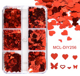 HEART SEQUIN GLITTER | 6 GRID