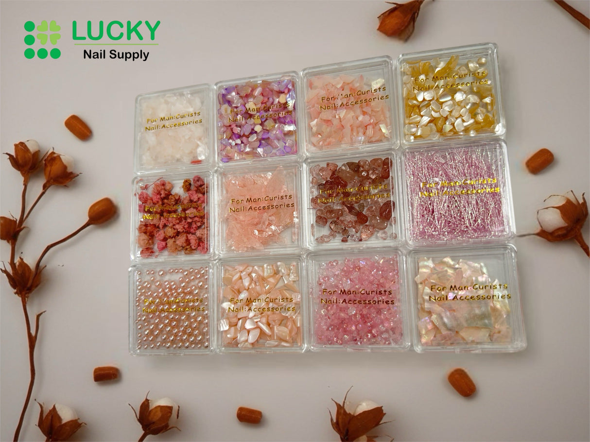 NAIL ART DESIGN | FRAGMENTS FLAKES -MIXED