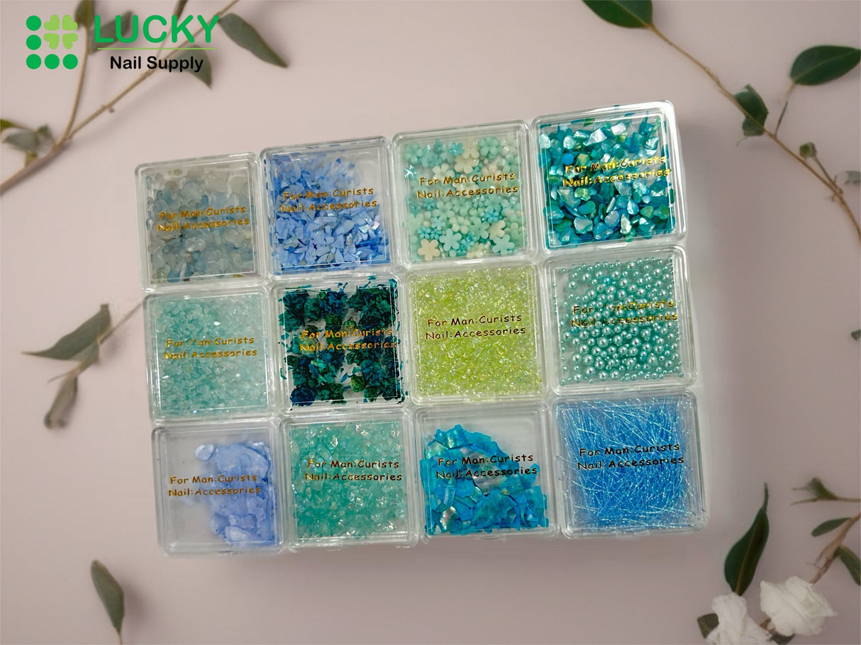 NAIL ART DESIGN | FRAGMENTS FLAKES -MIXED