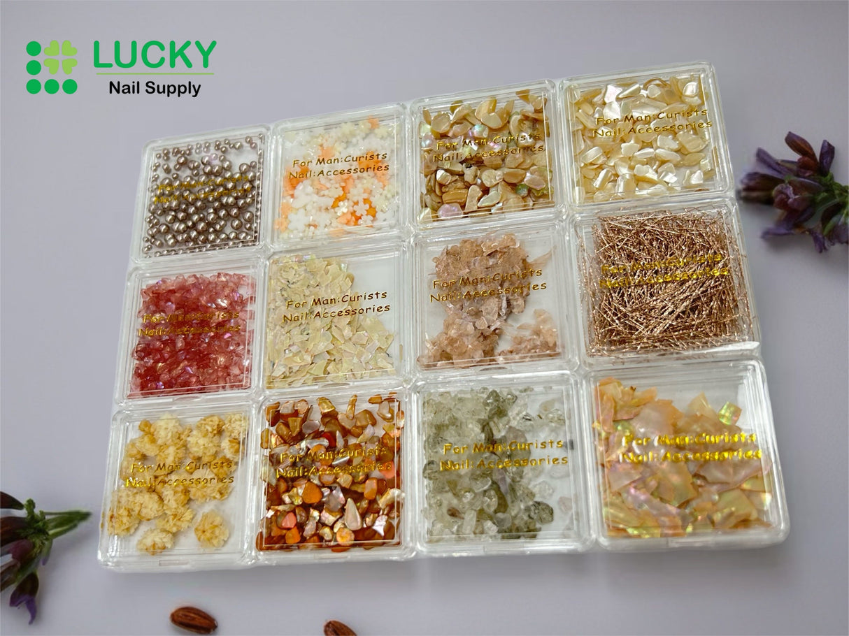 NAIL ART DESIGN | FRAGMENTS FLAKES -MIXED