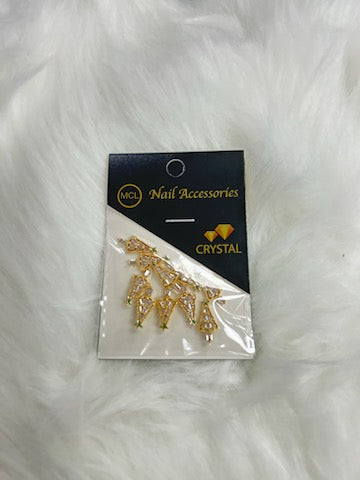 XMAS NAIL CHARM | GOLD CHRISTMAST TREE