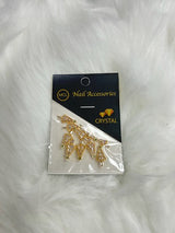 XMAS NAIL CHARM | GOLD CHRISTMAST TREE