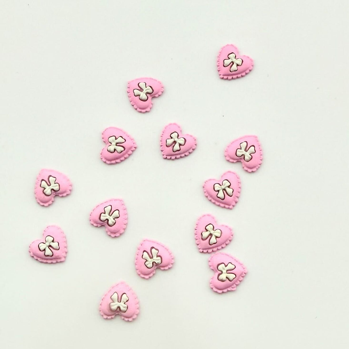 VALENTINE NAIL CHARM | HEART w BOW INSIDE