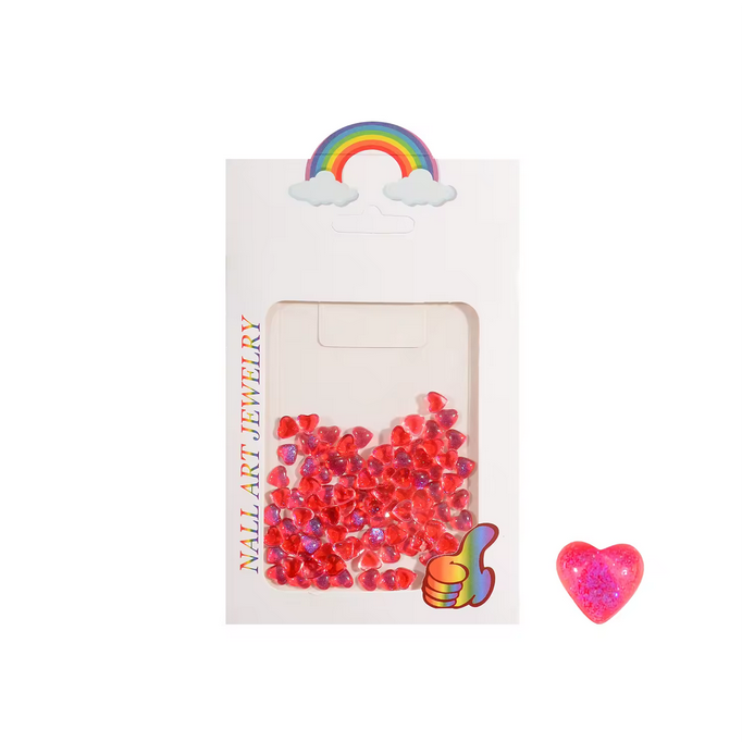 VALENTINE NAIL CHARM | 3D TRANSPARENT HEART