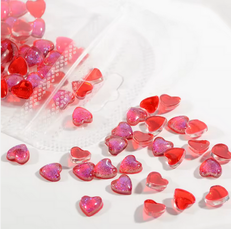 VALENTINE NAIL CHARM | 3D TRANSPARENT HEART