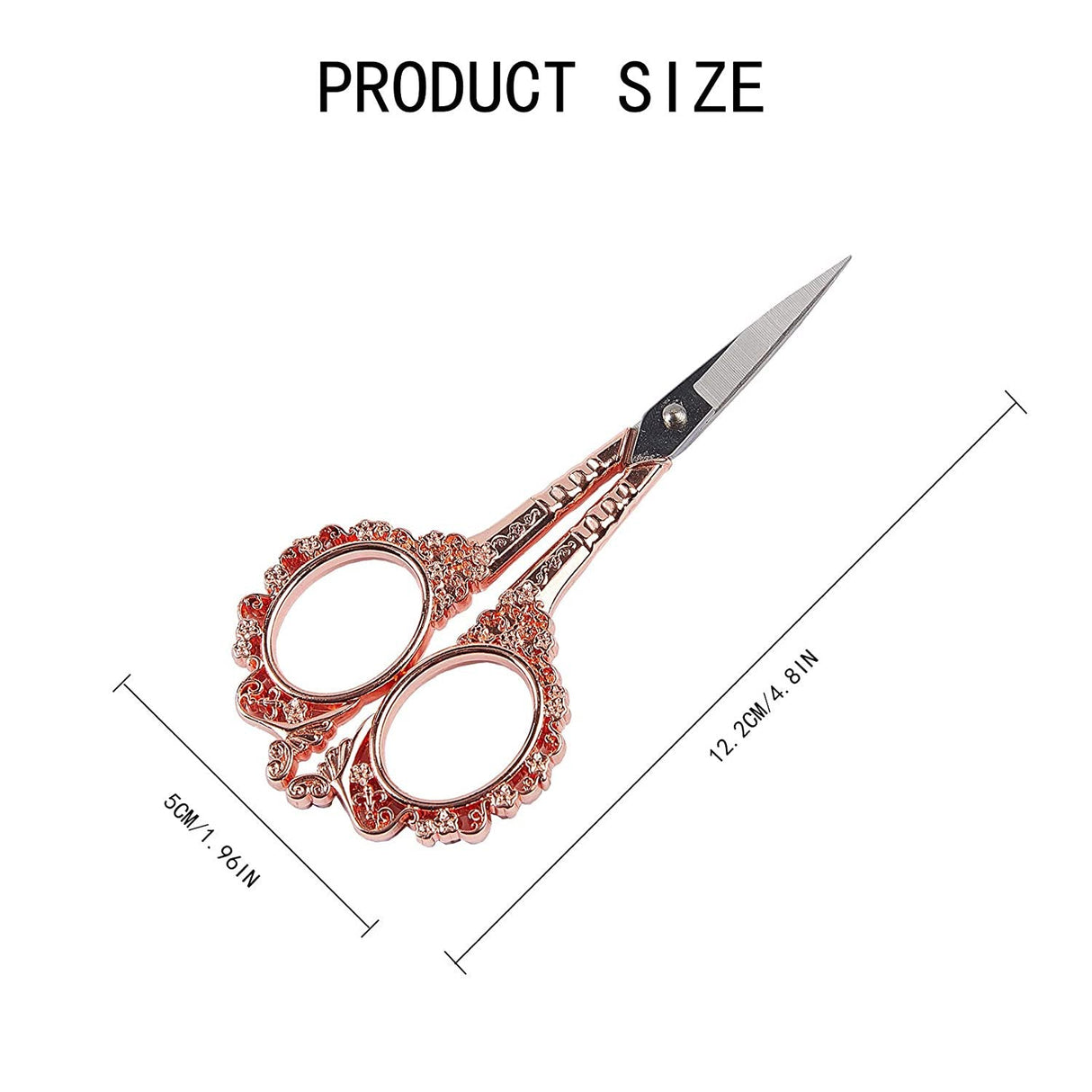 SCISSOR EMBOSSED | STAINLESS STEEL - 4.6"