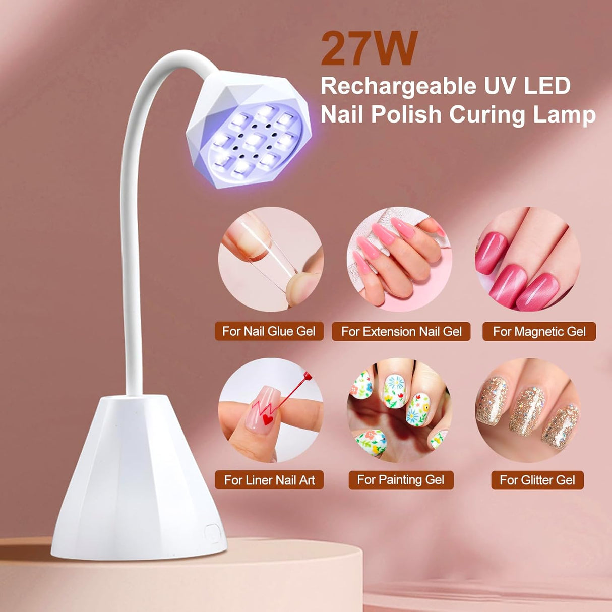 SHOWER MINI UV LED DESK LAMP