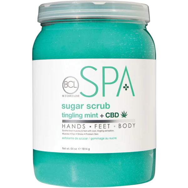 BCL SPA | SUGAR SCRUB | TINGLING MINT + CBD