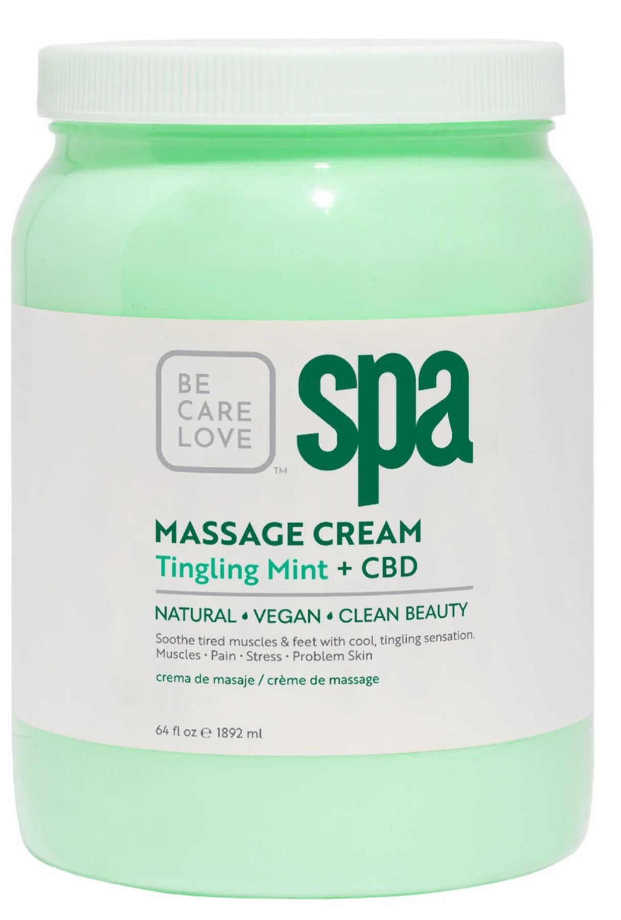 BCL SPA | MASSAGE CREAM | TINGLING MINT + CBD