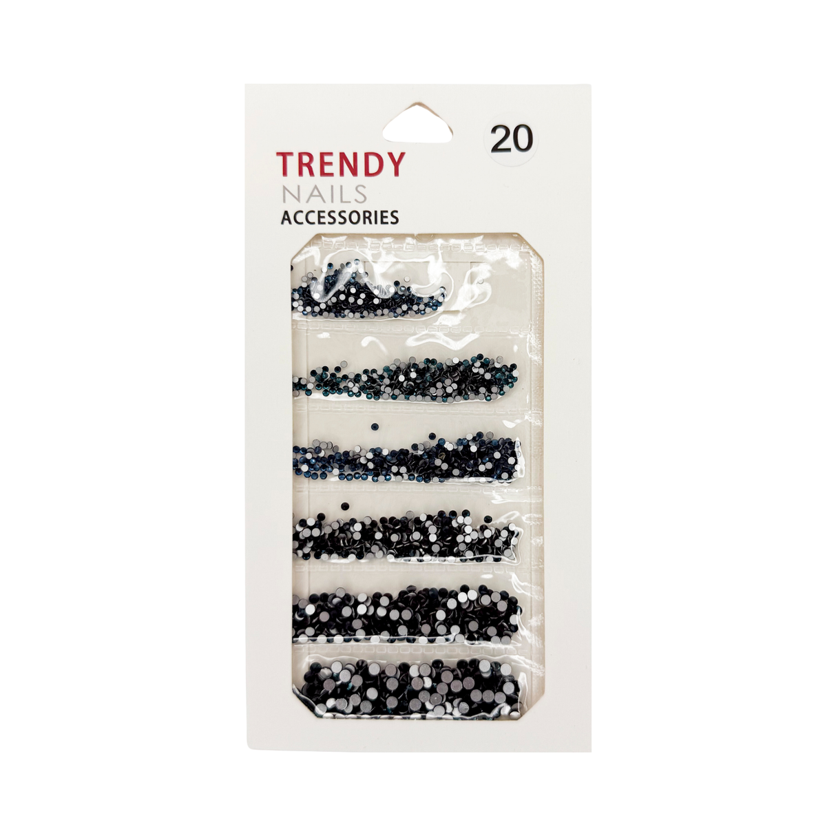 TRENDY RHINESTONE MIX BAG # 20 - 6 SIZE
