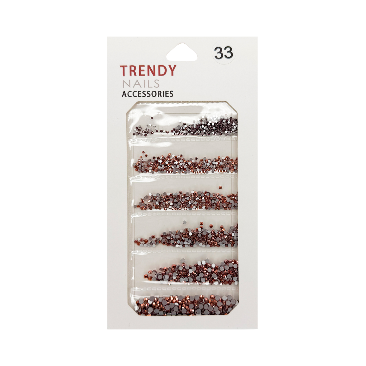 TRENDY RHINESTONE MIX BAG # 33 - 6 SIZE