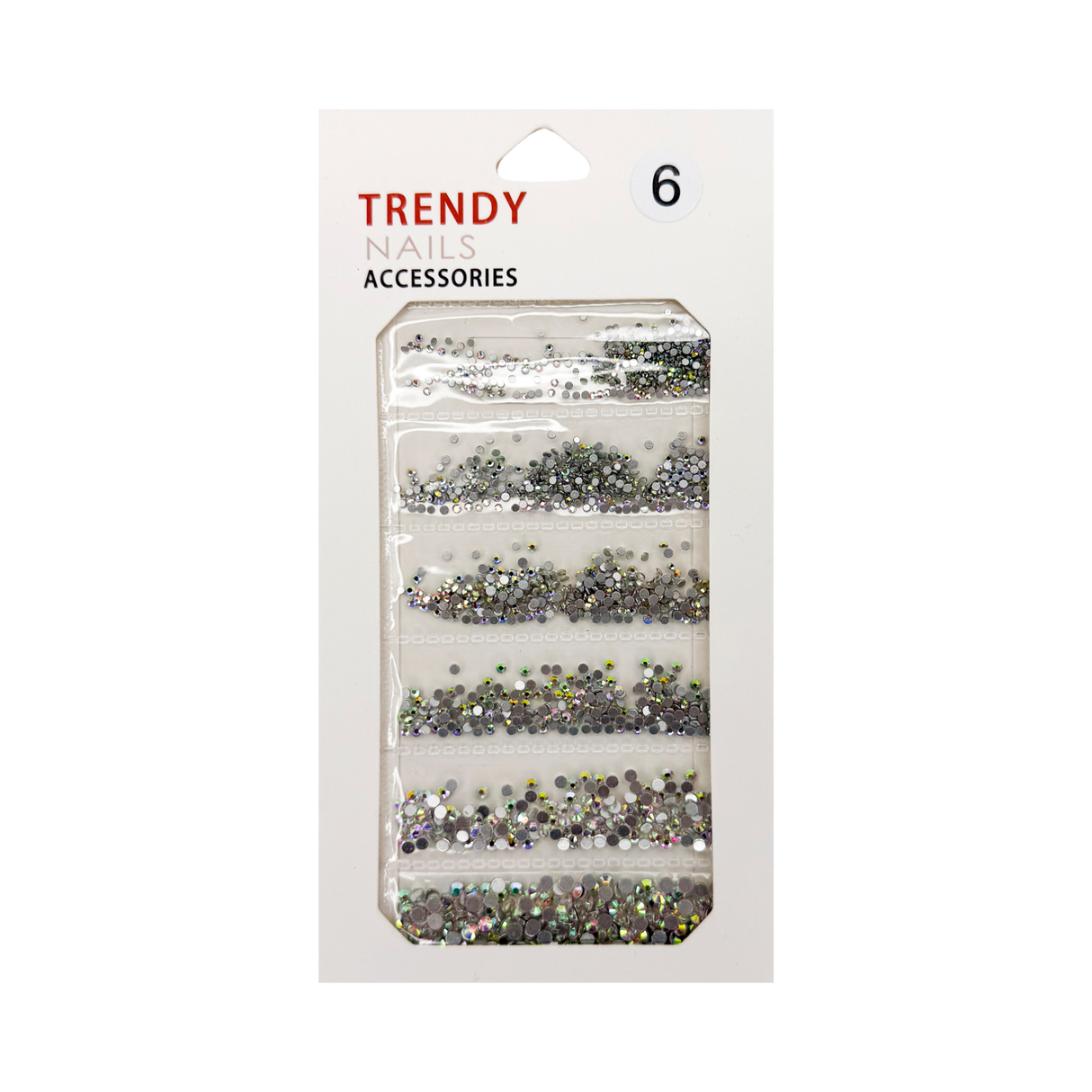 TRENDY RHINESTONE MIX BAG # 06  AB - 6 SIZE