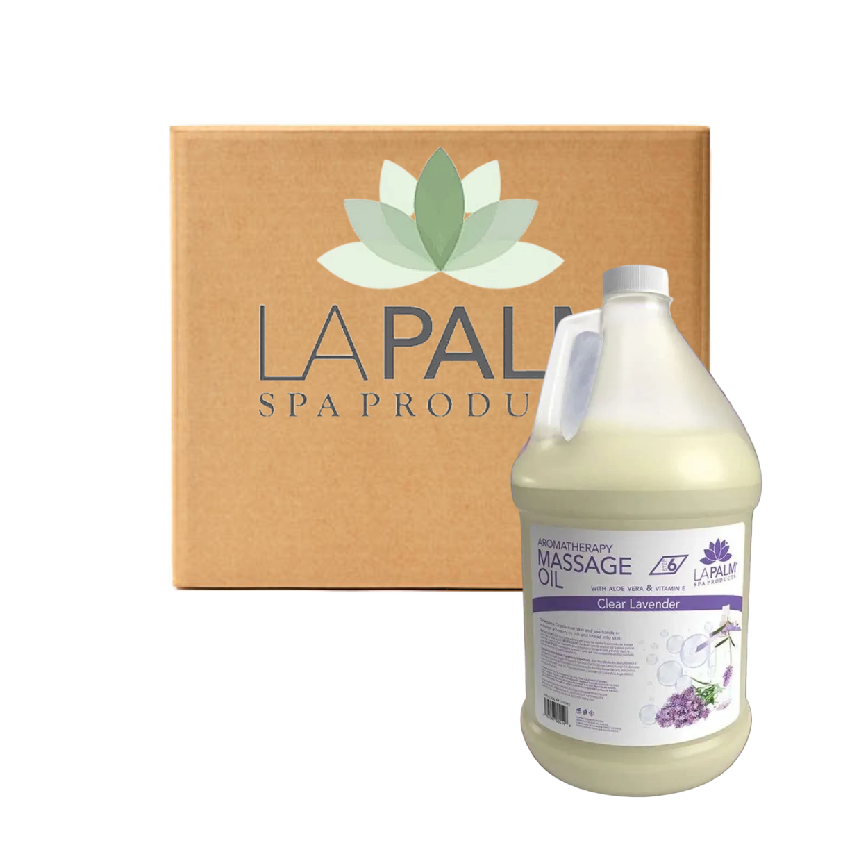 LAPALM | MASSAGE OIL | CLEAR - LAVENDER