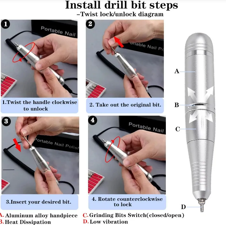 V7 NAIL DRILL MACHINE