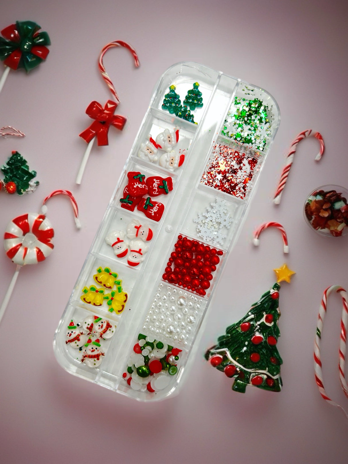 XMAS NAIL CHARM | RESIN ORNAMENTS - 12 STYLES