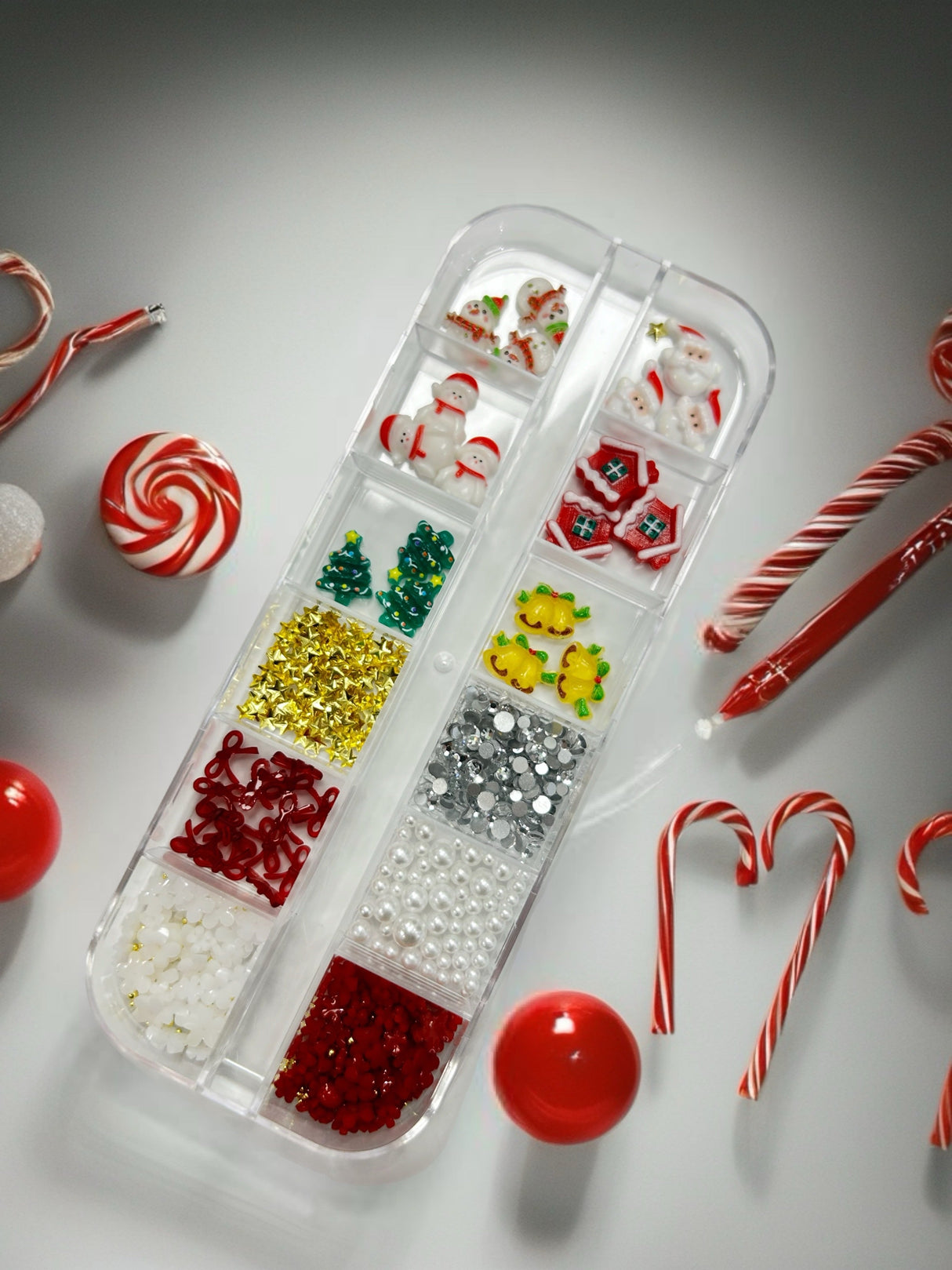 XMAS NAIL CHARM | RESIN ORNAMENTS - 12 STYLES