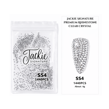 JACKIE SIGNATURE | PREMIUM RHINESTONE | CLEAR CRYSTAL | 1,440 PCS | SS3-SS12