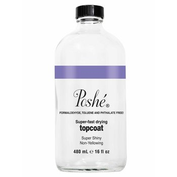 POSHE - SUPER FAST DRYING TOP COAT - REFILL 16 FL OZ