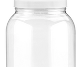 EMPTY PLASTIC JAR | Clear Round Wide-Mouth | 1 Gallon
