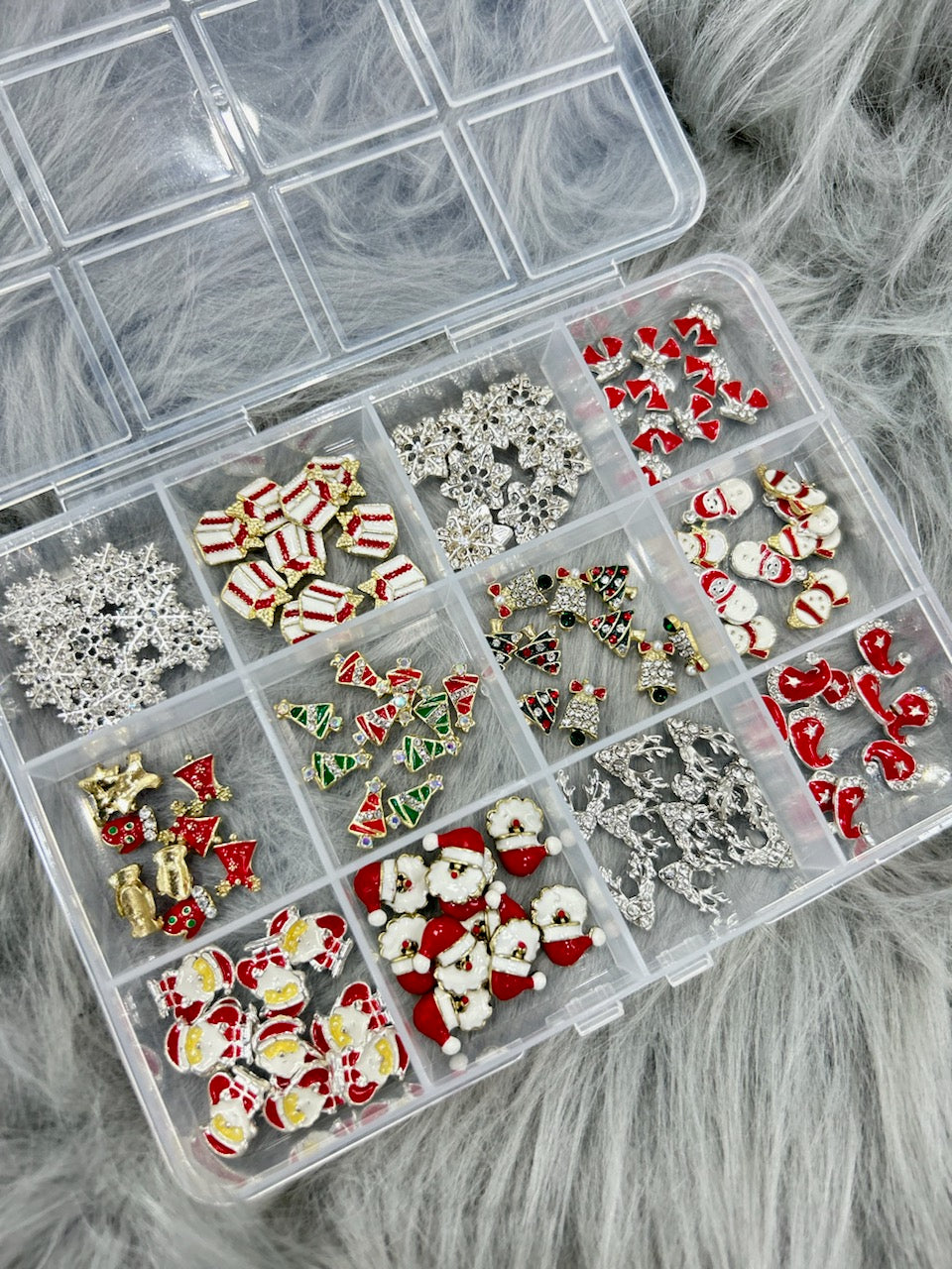XMAS NAIL CHARM | CHRISTMAS NAIL CHARM MIX BOX | 12 STYLE